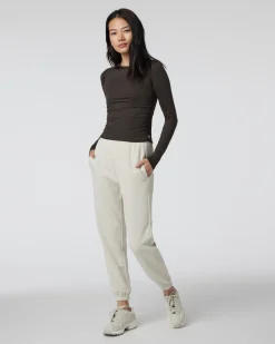 Long Sleeve Halo Ruched Tee