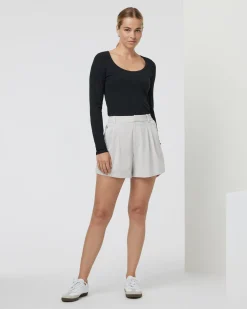 Long Sleeve Plie Top
