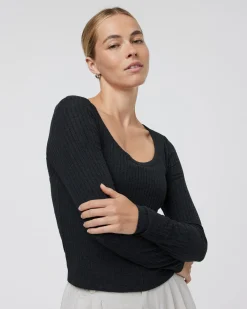 Long Sleeve Plie Top