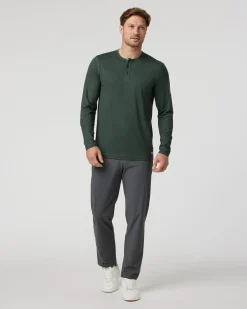 Long-Sleeve Ease Performance Henley