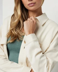 Mackenzie Cropped Shirt Jacket