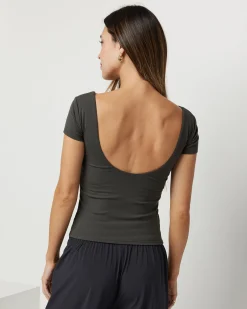 Pose Scoop Back Tee