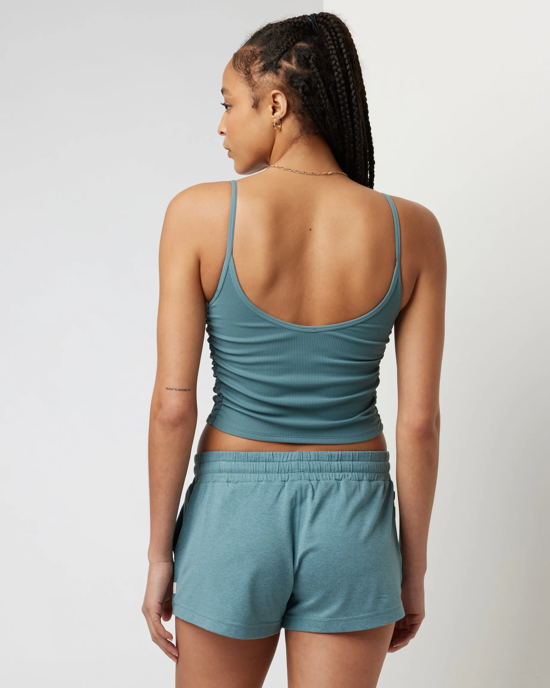 Rib Ruched Tank