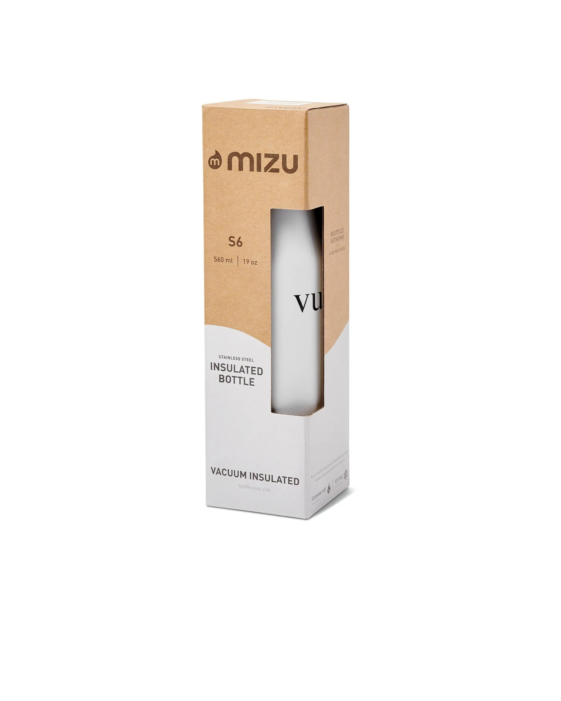 S6 Wordmark Mizu Water Bottle