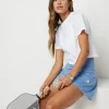 Short Sleeve Feather Cross Back