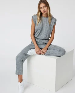 Short Sleeve Lux Crew Jumpsuit