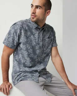 Short-Sleeve Bridge Button Down
